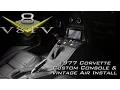 C3 Corvette Interior Upgrades Series Part 2 of 2 - Custom Console Vintage Air V8TV