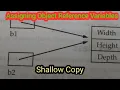 Java Programming 44 - Assigning Object Reference Variables Shallow Copy