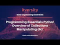 Programming Essentials Python - Overview of Collections
