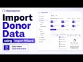 Importing Donor Data Using the Import Wizard for HYS
