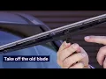 How to remove and install wiper blades with a J Hook connection