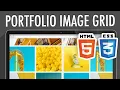 Animated Image Grid Layout HTML CSS XO PIXEL