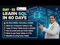 32 SQL Server Temp Tables