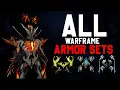 All Farmable Warframe ARMOR SETS 2024 - What they look like How to get them