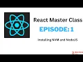 React Master Class - EP 1