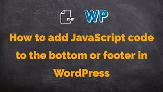 Add JavaScript code to the bottom or footer in WordPress Barun Kumar