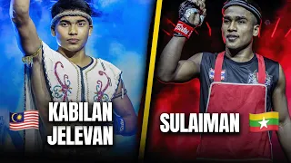 muay thai mayhem jelevan vs sulaiman i u0026 ii full fight replays