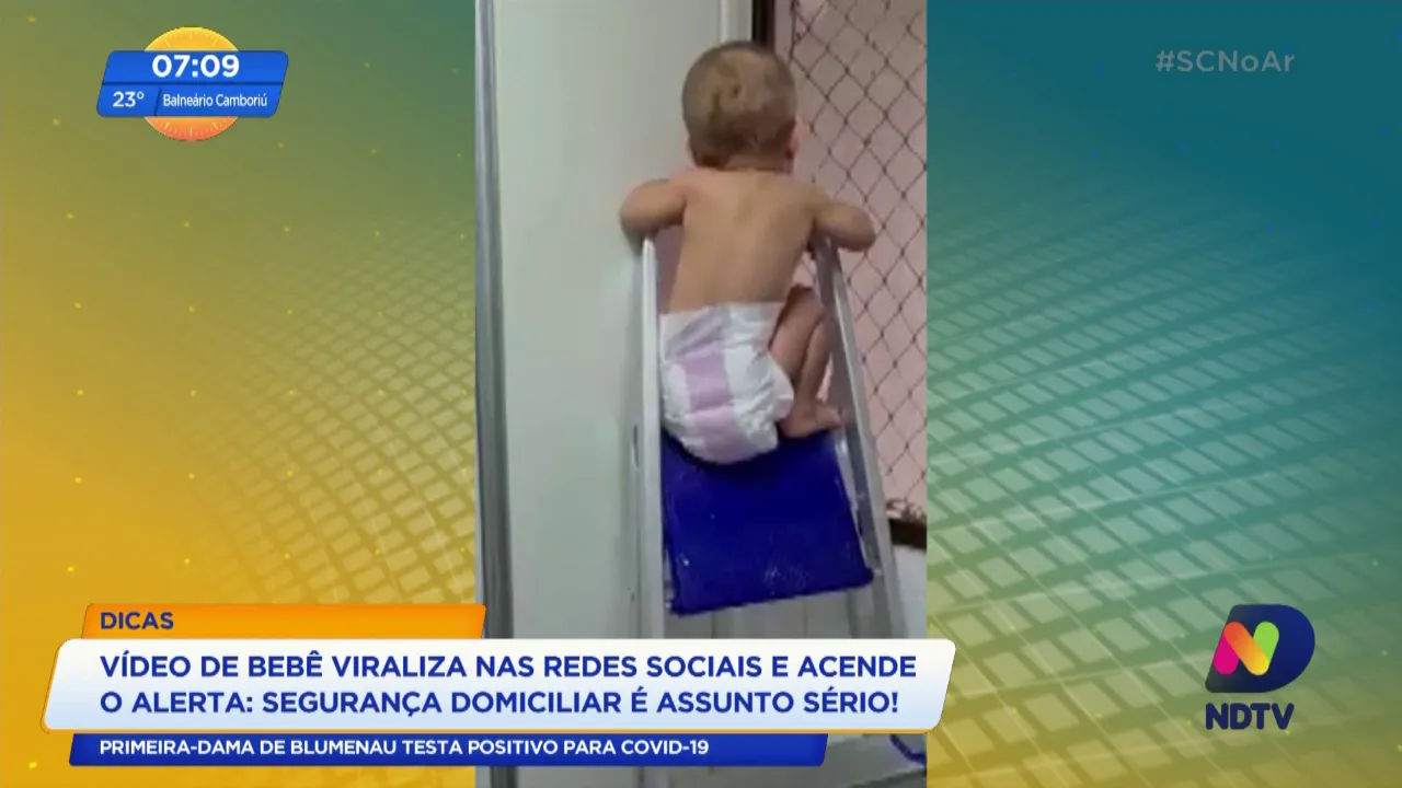 Video de bebê viraliza nas redes sociais e acende o alerta de segurança domiciliar
