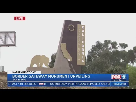 Download MP3 New border gateway monument unveiled in San Ysidro