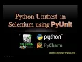 Python Unit Testing in Selenium WebDriver using PyUnit