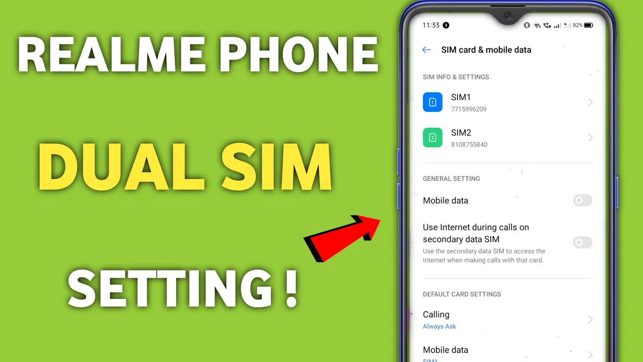 Realme Dual Sim Settings | Dual Sim SettingsRealme | Realme Phone Sim Setting