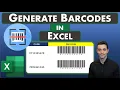 Excel Tips - Generate Barcodes Free Link to Barcode Font Included