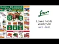 Lowes Foods Weekly Ad -