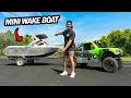 WE BUILT THE WORLDS FIRST MINI WAKEBOARD BOAT