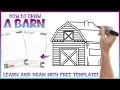 How to Draw a Barn - Barn Drawing Free Dot to Dot Connect the Dots Printable