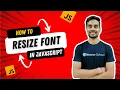 How to Change Font Size in Javascript Mini-Project JavaScript Step by Step instruction