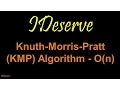 Knuth Morris Pratt KMP Pattern Matching