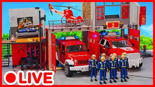 🚒 Wóz Strażacki 🔥 Akcja Ratunkowa i Gaszenie Pożaru | Zabawki dla Dzieci | Kidibli