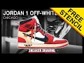 Details on the HypeBeast Coloring Book Air Jordan 1 Off White Chicago - Sneaker Art