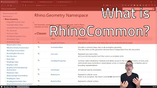 3 1 What is RhinoCommon - Advanced Development in Grasshopper