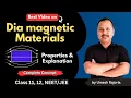 Diamagnetic Materials Properties and its Explanation Magnetism and Matter 12 Physics