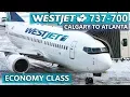 WestJet Boeing 737-700 Economy Class Review Calgary to Atlanta