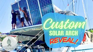 Complete Off-Grid Power Setup! Lithium Batteries & Solar Arch Installed |  Sailing the Med