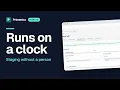 How to process staging batches on a schedule in Primentra