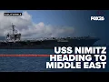 Download Lagu Aircraft Carrier USS Nimitz joining USS Carl Vinson in the Middle East
