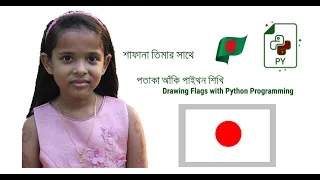 Drawing the flag of Japan with Python Programming - TalhaTraining