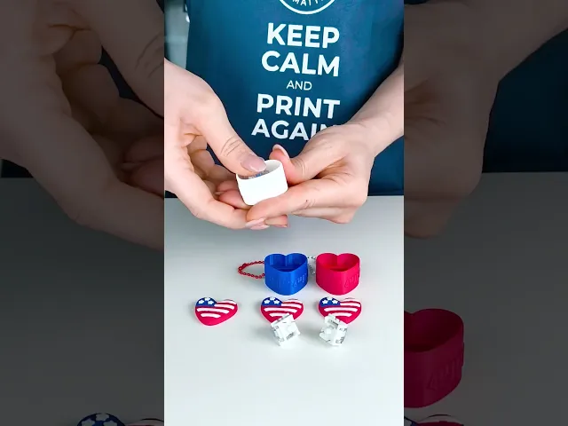 USA Heart Clicker Keychain – 4th of July Edition video thumbnail