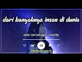 Download Lagu dari banyaknya insan di dunia (lirik) misellia - akhir tak bahagia