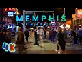 Memphis Beale Street Night Walk Tennessee USA 4K-U