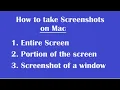 Take Screenshot on Mac using Keyboard shortcuts