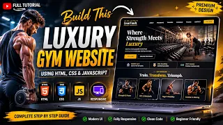 Complete Gym Website Using HTML CSS JavaScript Responsive Fitness Website