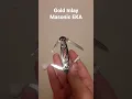 Lagu Rare Vintage EKA Masonic Slipjoint Knife! EDC Find! Made in SWEDEN! Rostfri Skarpa