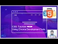 CSS Tutorials Using Chrome Developer Tools web Development Tutorials