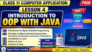 Introduction to OOP with Java Part 1 Class 11 Computer Application Lesson 4 PSEB