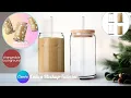 Libbey Glass Can Canva Tutorial - Animated Mockup with Changeable Background