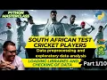 Loading LIBRARIES Using PYTHON to analyse South African TEST CRICKET data Part 1 of 10