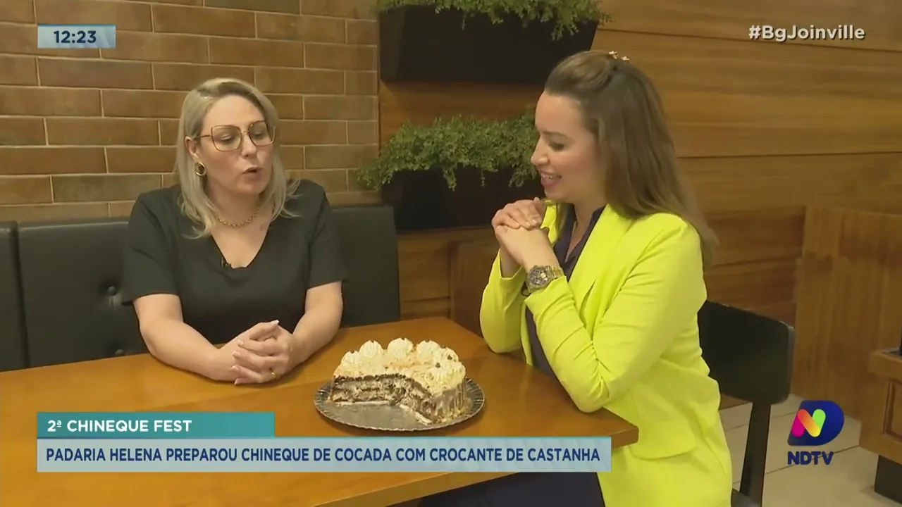 2ª Chineque Fest: padaria Helena preparou chineque de cocada com crocante de castanha