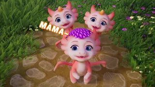 Nino the Pink Dragon | Will you be my mom?#pinkdragon #baby #pet #cute #fyp