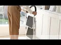 Delxo 2 Step Stool Folding Step Stool Steel Stepladders with Handgrip Anti-Slip Sturdy