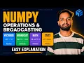 NumPy Operations Broadcasting Math Functions in Hindi Vectorization Explained Beginner