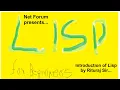 List Structure Programming LISP Lecture 1 introduction of lisp