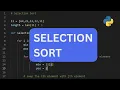 SELECTION SORT - Algorithm Code HINDI
