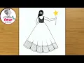 Download Lagu How to draw a Girl with Beautiful dress // Easy Drawing // Pencil Drawing