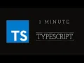 TypeScript in One Minute Making JavaScript Smarter and Safer