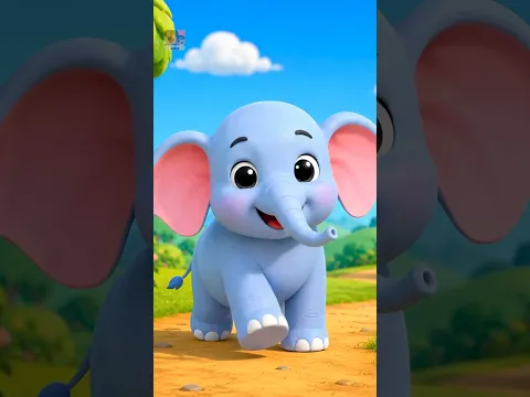 Ek Mota Hathi Matak Ke Chala,  एक मोटा हाथी #hindirhymes #shortsvideo #kidssongs #ekmotahathi