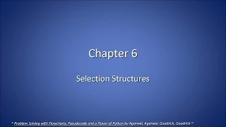 CSC 120-05 Ch 6 Selection Structures 2015-02-10 Tue